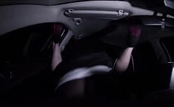 Mulher transando com cachorro no estacionamento