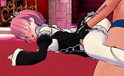 Rezero hentai comendo a morena da buceta