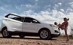 Trepada gostosa na beira da estrada