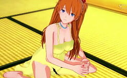 Asuka evangelion hentai se gozando gostoso na rola do amigo