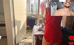 Bella porch pelada dando o cuzinho