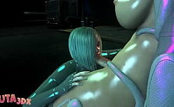 Cyberpunk 2077 hentai foda no sofá com amigo tarado