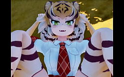 Hentai kemono em HD com loira viciada em anal