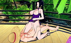 Hentai one piece hancock metendo de sorte no cuzinho