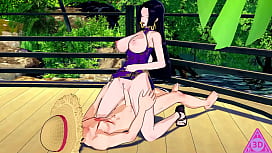 Hentai one piece hancock morena gostosa transando bem gostoso com seu parceiro