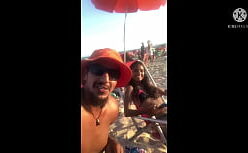 Jasmine santanna nua mostrando a buceta na praia