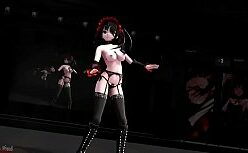 Kurumi tokisaki hentai fodendo bem gostoso no sexo anal