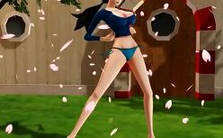 One piece hentai nico robinder metendo na buceta da loira rabuda