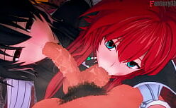 Oppais hentai fodendo o cuzão no sexo quente