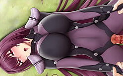 Scathach hentai com morena fodendo com seu parceiro dotado