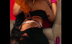 Trans hentai da branquinha tomando gozada