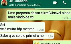 Whatsapp video de sexo anal com branquinha