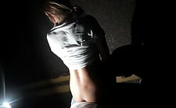 Grávida pornô na beira da estrada